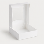 9" x 9" x 2 1/2"  White Window Pie / Bakery Box / Cake Box - 200/Case