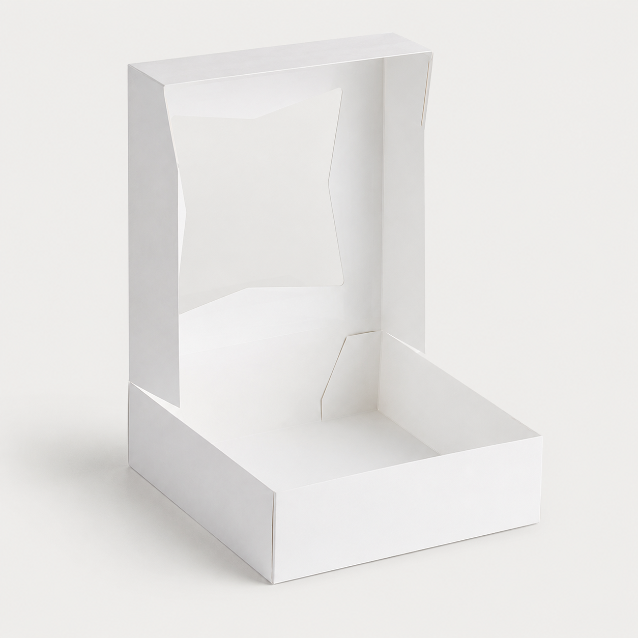 9" x 9" x 2 1/2"  White Window Pie / Bakery Box / Cake Box - 200/Case