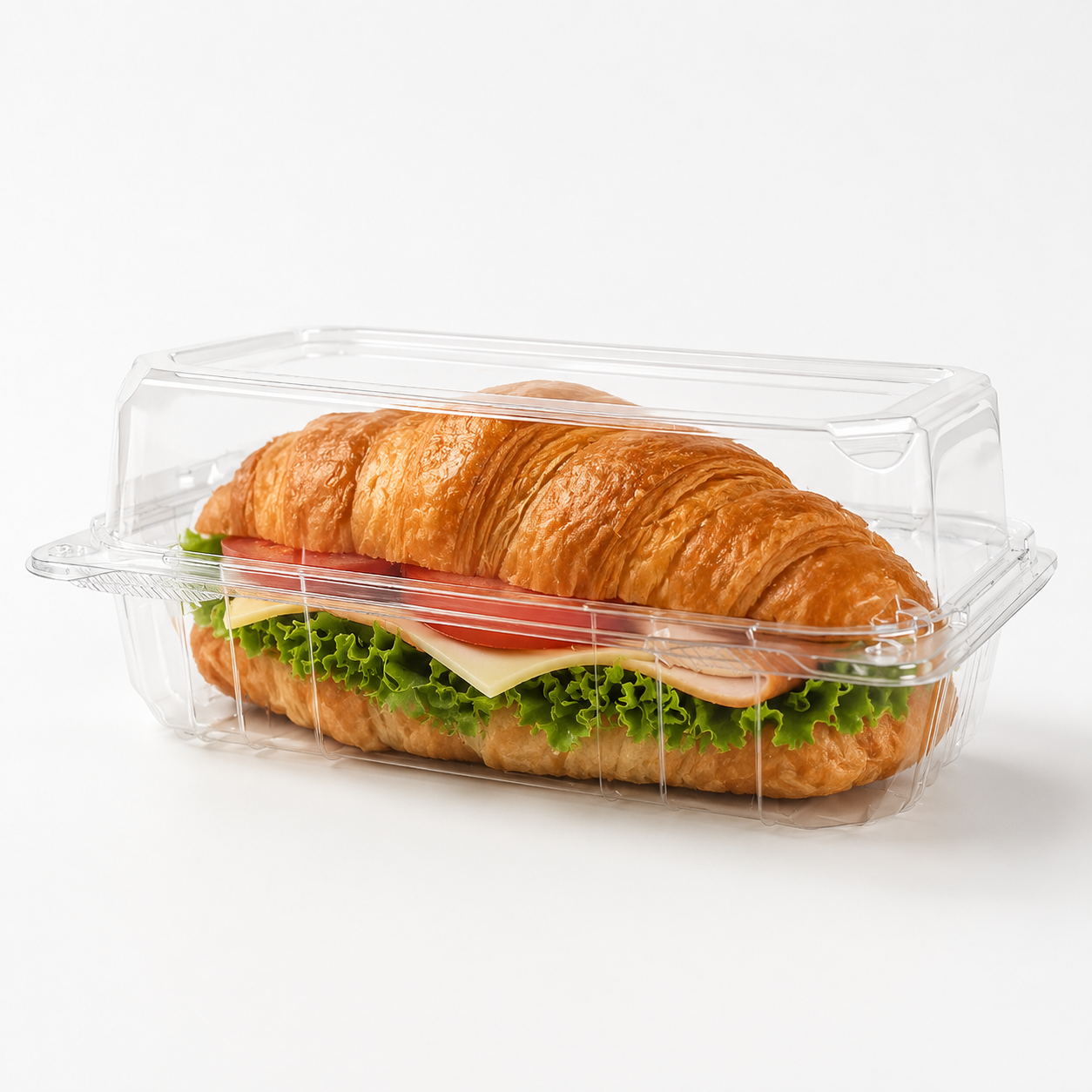 9''x 5'' Hinged Food Containers Clear PET - 250/Case image 2 for NYC and Long Island restaurant supplies
