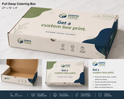 21" x 13" x 4" Heavy Deep Full Pan Corrugated Catering Box - 50/Case
