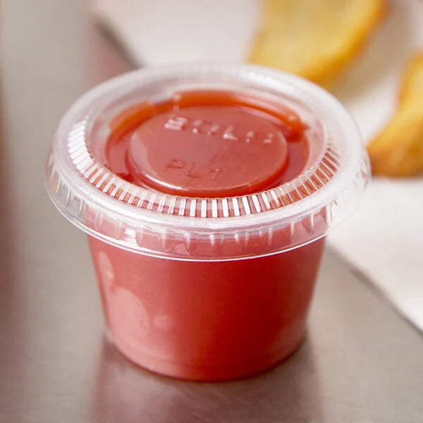 Dart 1oz. Clear Plastic Souffle Cup / Portion Cup Solo PL100N - 2,500/Case image 1 for NYC and Long Island restaurant supplies