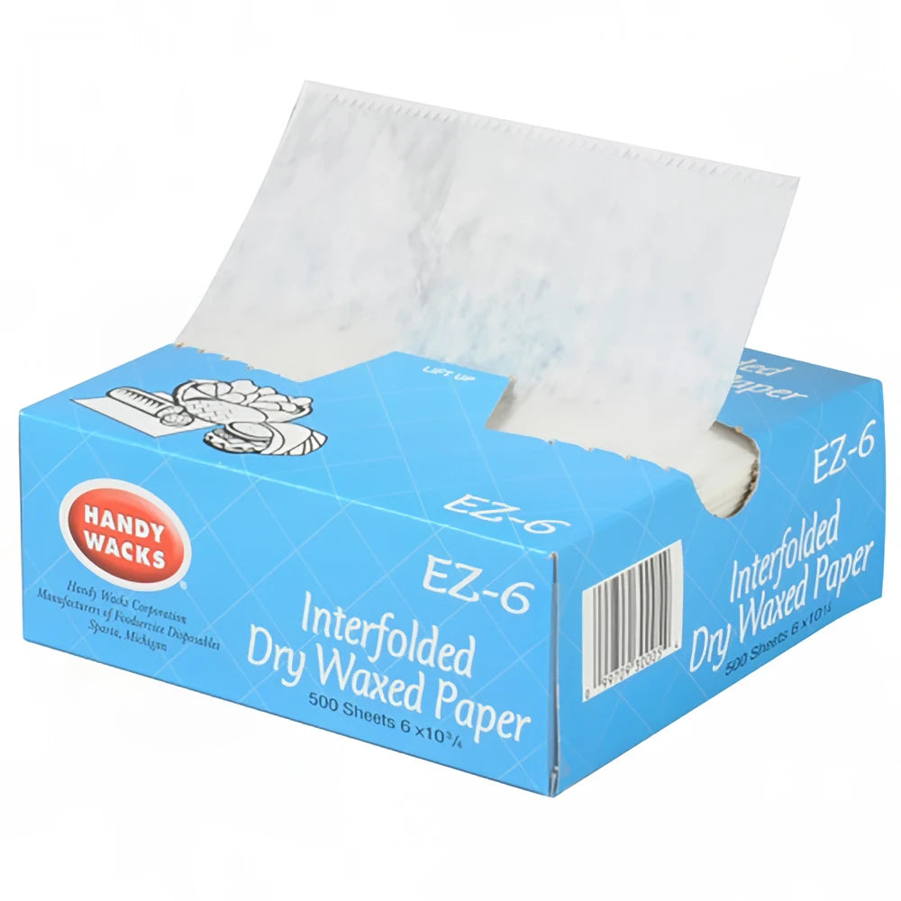 EZ 6 - 6" X 10 3/4' Dry Wax Paper - 6,000/Case