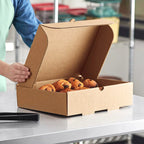 13" x 10 1/2" x 3 1/4" Half Size Corrugated Catering Box - 50/Case image 2 for NYC and Long Island restaurant supplies