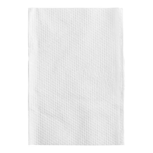 White 1-Ply Wide Interfold 6 1/4" x 4 3/8" Dispenser Napkin - 6,000/Case