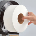 2-Ply Universal Jumbo Toilet Paper Roll with 9" Diameter - 12/Case
