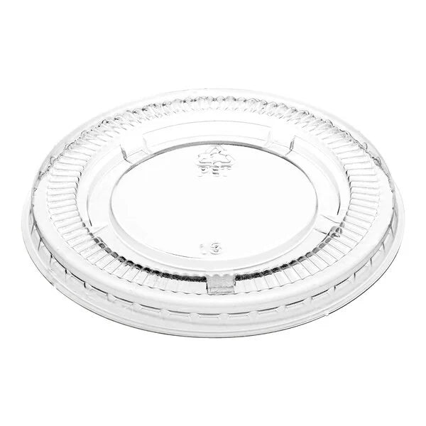 Portion Cup Lid for 1.5 to 2.5oz. Souffle Cup / Portion Cup - 2,500/Case
