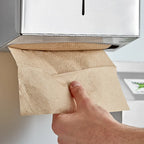 Natural Brown Kraft M-Fold (Multifold) Towel - 4,000/Case image 1 for NYC and Long Island restaurant supplies