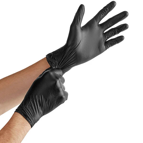 Powder Free Nitrile Black Gloves - X Large - 1,000/Case