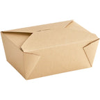 Bio-Plus-Earth Kraft Microwavable Paper #4 - 7 3/4" x 5 1/2" x 3 1/2" - 160/Case image 2 for NYC and Long Island restaurant supplies