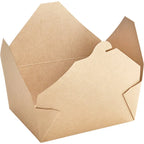Bio-Plus-Earth Kraft Microwavable Paper #8 - 6" x 4 3/4" x 2 1/2" - 300/Case image 1 for NYC and Long Island restaurant supplies