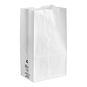 Imported 12 lb White Paper Bag - 500/Pack