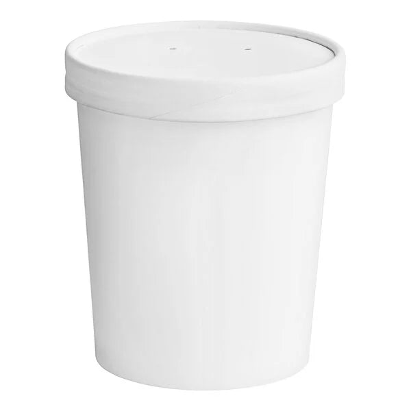 26oz White Paper Cup Llid - 500/Case