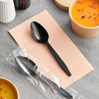 Spoon Black Heavy Weight (Wrapped) - 1,000/Case image 1 for NYC and Long Island restaurant supplies