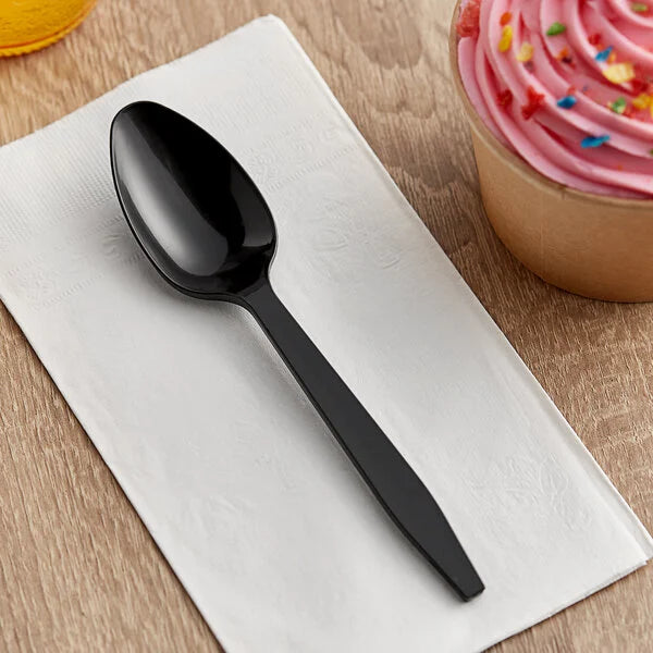 Spoon Black Heavy Weight (No Wrap) - 1,000/Case