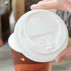 White Dome Lid Hot Cup (Tap) - 1,000/Case image 1 for NYC and Long Island restaurant supplies