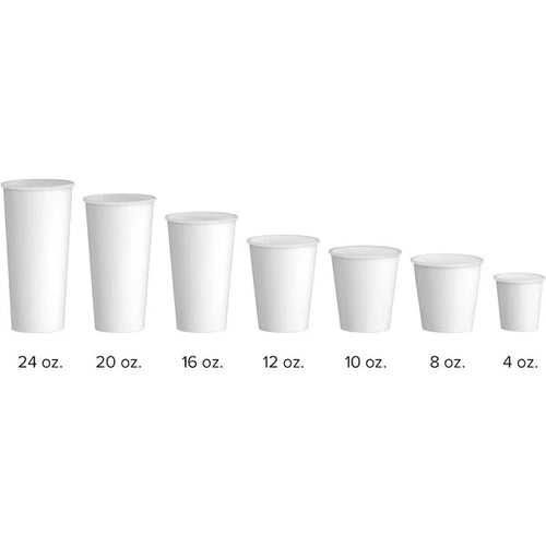 10oz White Hot Cup - 1,000/Case