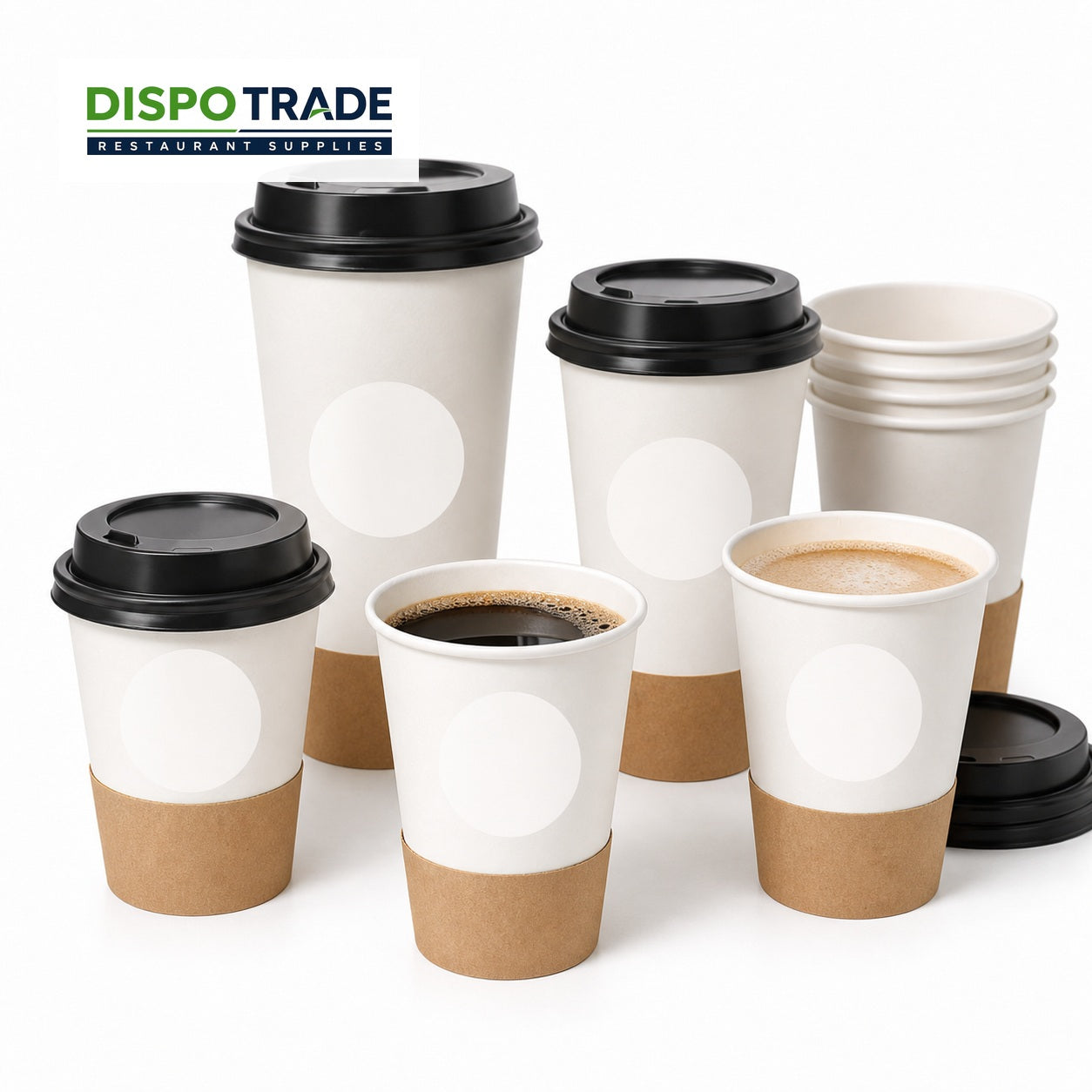 Custom Double Wall Paper Hot Cups - Dispo Trade
