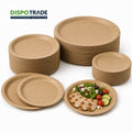 Kraft Paper Plates - Dispo Trade
