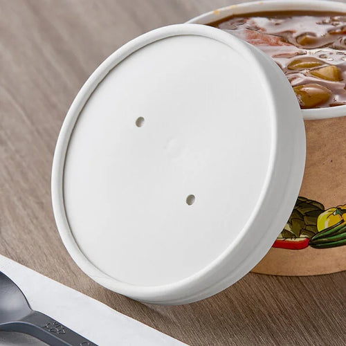 12oz White Paper Cup Llid - 500/Case