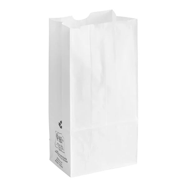 Imported 5 lb White Paper Bag - 500/Pack product image for NYC and Long Island restaurant supplies