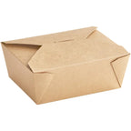 Bio-Plus-Earth Kraft Microwavable Paper #8 - 6" x 4 3/4" x 2 1/2" - 300/Case image 2 for NYC and Long Island restaurant supplies